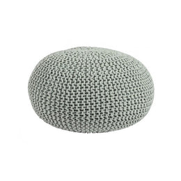 Mint woven pouf bizzotto cm 80