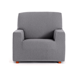 Gray elastic Troya armchair cover 80/110