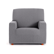 Troya gray elastic armchair cover 80/110