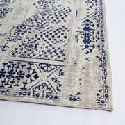 Modern blue Bombay cotton carpet 140x200 cm