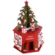 Advent calendar wood tree cm20,5x23,5h37