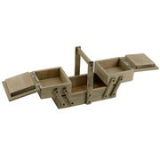 Rosina wood workbench 2 drawers cm27x14h19