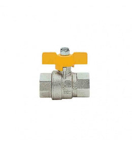Gas ball valve with aluminum lever