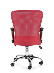 BRISBANE office chair red height adjustable