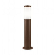 Outdoor Aluminum Die-Cast Lamp with Opal Diffuser - Max Height 180mm, Max Diameter 60mm, IP65 Corten