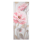 Rectangular pink flowers print picture cm55x135x3