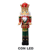 Resin soldier with red led cm34x32h96