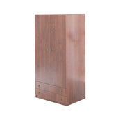 Modular wardrobe with 2 doors and 2 drawers in antique walnut Cm 90x60xH 180