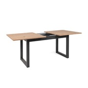 (2c) Modern extendable living room kitchen table oak 160-200 x 90 cm (DENVER50)
