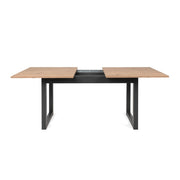 Modern extendable oak living room kitchen table 160-200 x 90 cm