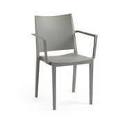 Gray polypropylene Mosk armchair