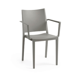 Mosk gray polypropylene armchair