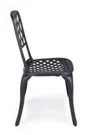Anthracite aluminum chair external cm 44 x 46 x 89h