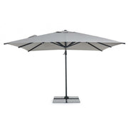Ines light gray aluminum folding umbrella 3x3 cm