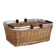 Wicker shopping basket gr cm50x32h20 with movable handles - without lining