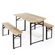 Brewery set consisting of table 80x200 cm. and 2 Verdelook benches