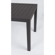 Extendable outdoor table in Anthracite aluminum 140 - 210x77x h75 cm