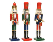 Assorted nutcrackers H38 cm in 100% fsc