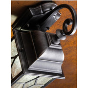 Bottom Wall Lamp E27 rice line blacksilver