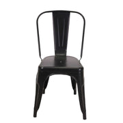 New bristol black iron chair cm51x43h84