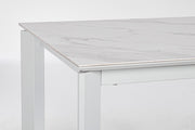 Extendable table Briva white gray