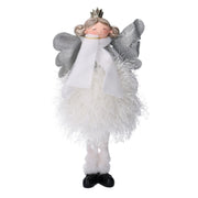 Angel in white fabric cm16x10h26