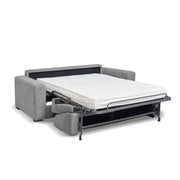 Kriog 3-Seater Sofa Bed with Square Ash Armrests - 202x96x90 cm