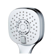 Two-jet chromed hand shower with control button - Paros series.