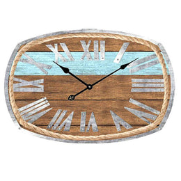 Roman numerals glass clock with rope cm60x40x4