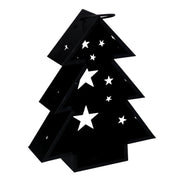 Black tree metal lantern cm27x7,5h32,5