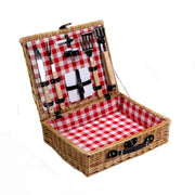Countryside wicker picnic with barbeque accessories cm50x40h14