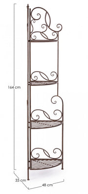 Brown Melanie 4P corner cabinet