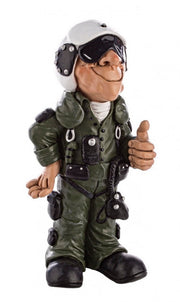2x Airman Caricature Figurine