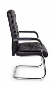 Sydney office armchair with black eco-leather armrests