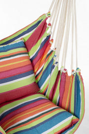 Livia hanging hammock green and red