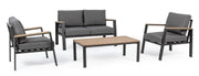 Belmar garden lounge set natural - anthracite