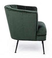 Design style green armchair