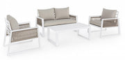 Captiva white garden lounge set