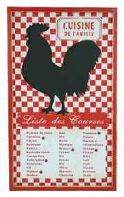 Shopping list blackboard dec. gallo ld-2598 cm. 35x60x2