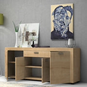 Sideboard with four doors and one drawer Oak FIESTA 177x40x h76 cm