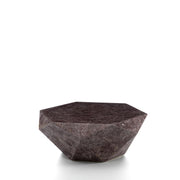 Fossil stone table with purple top 102x102x40h cm