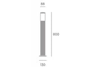 Outdoor Aluminum Die-Cast Lamp with White Opal Diffuser