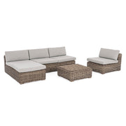 Coraline armchair with cushions for outdoor use