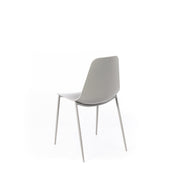 Light gray polypropylene chair 49x48,5x88h cm