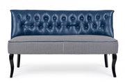 Blue 2 seater sofa