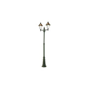 Pole with structure in die-cast aluminum gray and copper for outdoor use h. 244 cm