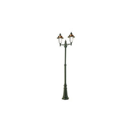 Pole with structure in die-cast aluminum gray and copper for outdoor use h. 244 cm