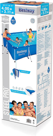 Steel Pro Frame Rectangular Pool Cm. 400X211X81