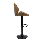Elegant Tortora Adjustable Stool with Black Base for Your Space