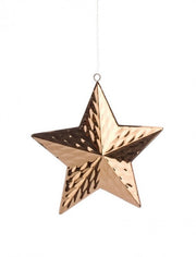 Copper Plated Star Pendant Set of 4 M